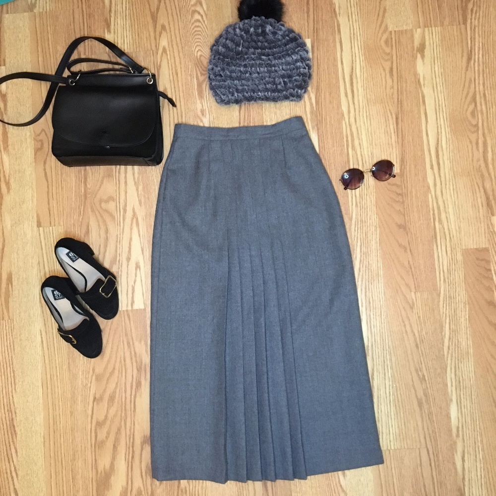 Grey Vintage Jeremy Scoot Maxi Skirt